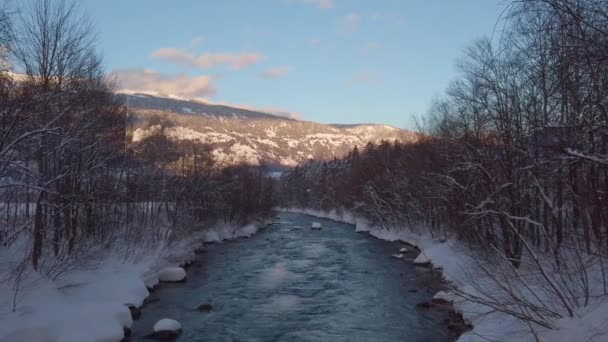 Drava River East Tyrol — Stock Video