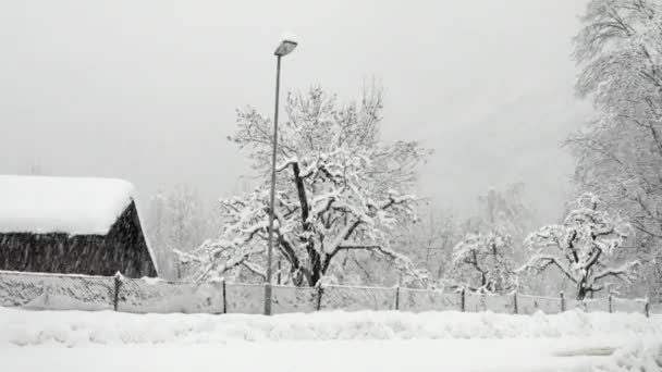 Vista Invierno Las Montañas Del Tirol Oriental Cerca Lienzer Dolomites — Vídeos de Stock