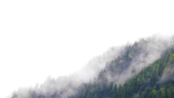Montanhas Nebulosas Final Período Verão Lienzer Dolomitas — Vídeo de Stock