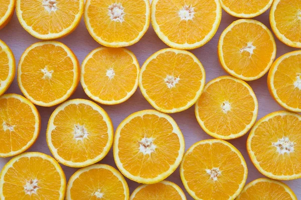 Mitades de fruta naranja —  Fotos de Stock