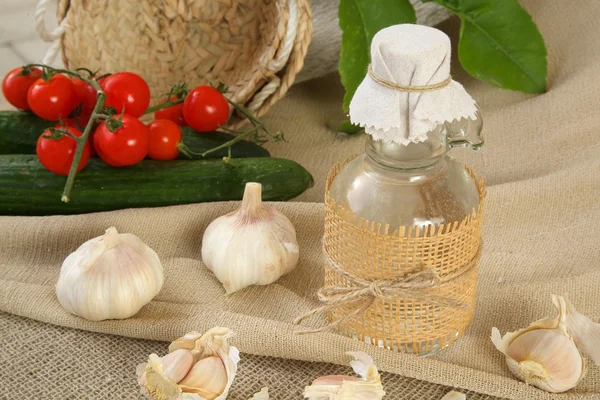 Aceto di aglio — Foto Stock