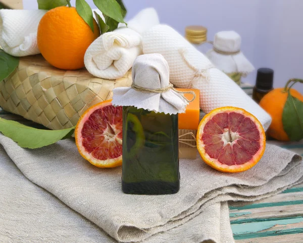 Blood orange oil — Stock Photo, Image