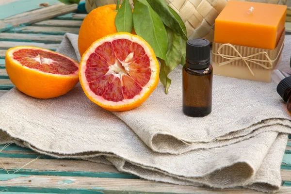 Óleo essencial de laranja no sangue — Fotografia de Stock