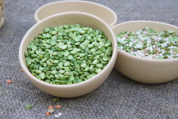 Dried green peas. — Stock Photo, Image