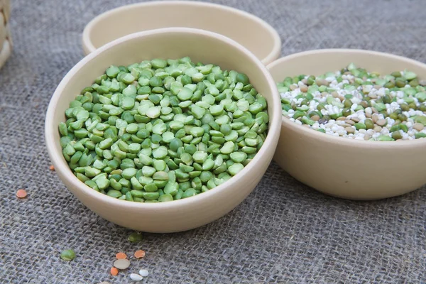 Guisantes verdes secos . — Foto de Stock