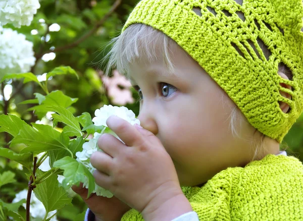 Cute little girl in the playground — Stock Photo, Image