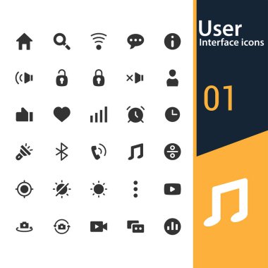 Kullanıcı Arayüzü simgeleri minimal ince ağ simgesi kümesi. Basit vektör illüstrasyonu.