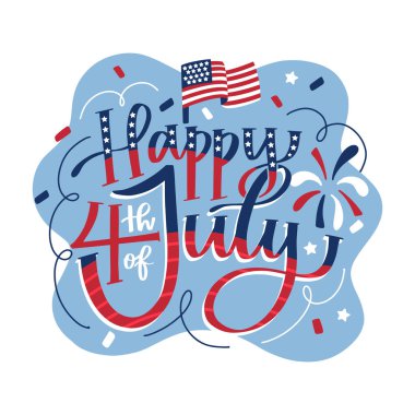 4 Temmuz Bağımsızlık Günü elementleri koleksiyonu