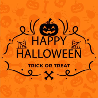  Cadılar Bayramı arka plan düz tasarım