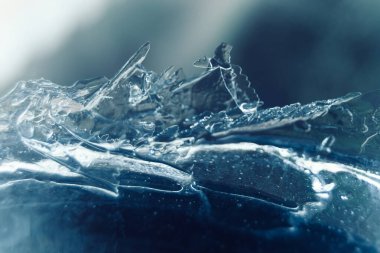 Doğada buzlu desen. Buz ve su dokusu.