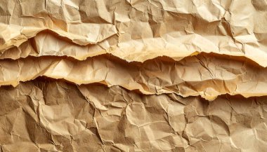 Buruşuk kahverengi kağıt arka plan. Buruşmuş kağıt dokusu.