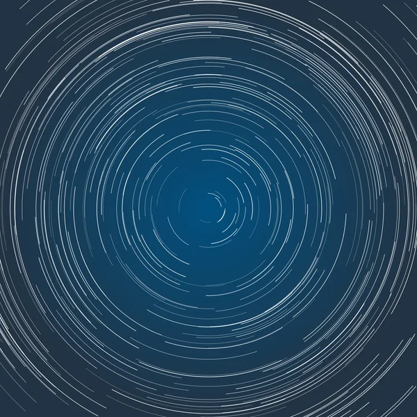 Звездные пути на голубом ночном небе. Векторная иллюстрация . — стоковый вектор