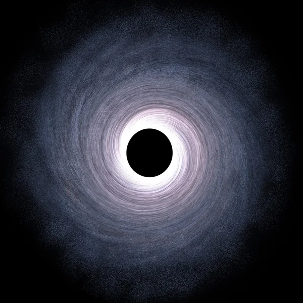 Foro nero enorme al centro della galassia - Illustrazione digitale 3D Rendered — Foto Stock
