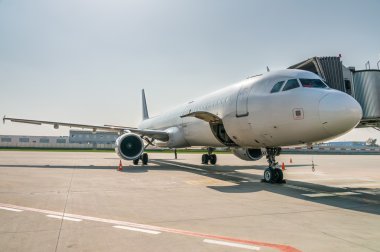 Hava Limanı yolcu kapısı yolu ile düzlemde