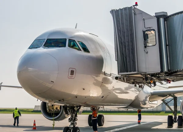 Cabine d'avion à l'aéroport — Photo