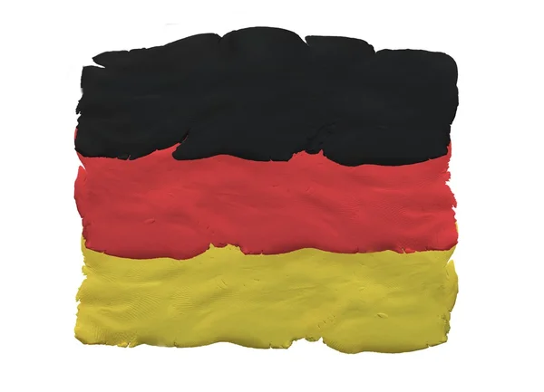 橡皮泥国旗的德国 — 图库照片