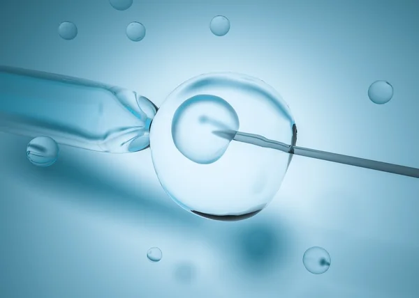 İn vitro fertilizasyon Araştırma Laboratuvarı (IVF). 3D Dijital illüstrasyon