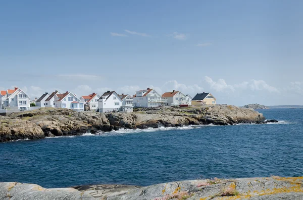 Szwedzki West Coast, które wielu dom — Zdjęcie stockowe