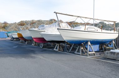 birçok kış için depolama biriminde tekne