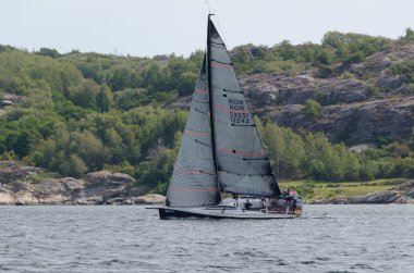 bir yelkenli tekne bir rekabet