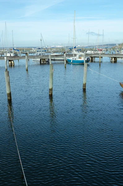 Ein kleines Stückchen Hafen in Schweden — Stockfoto