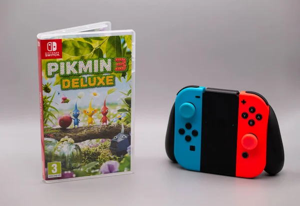Października 2020 Wielka Brytania Pikmin Deluxe Przełącznik Nintendo Game Box — Zdjęcie stockowe