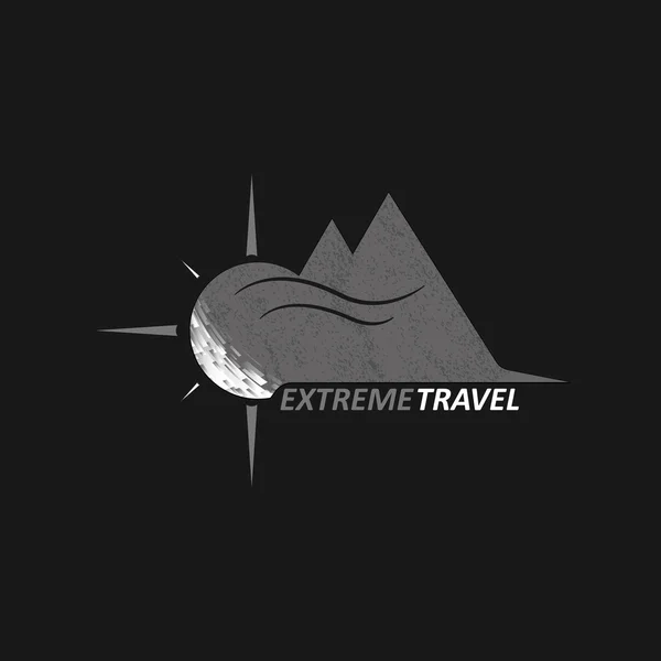 Logo de course extrême — Image vectorielle