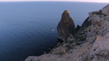 Yüksekliği olan Kırım deniz manzarası