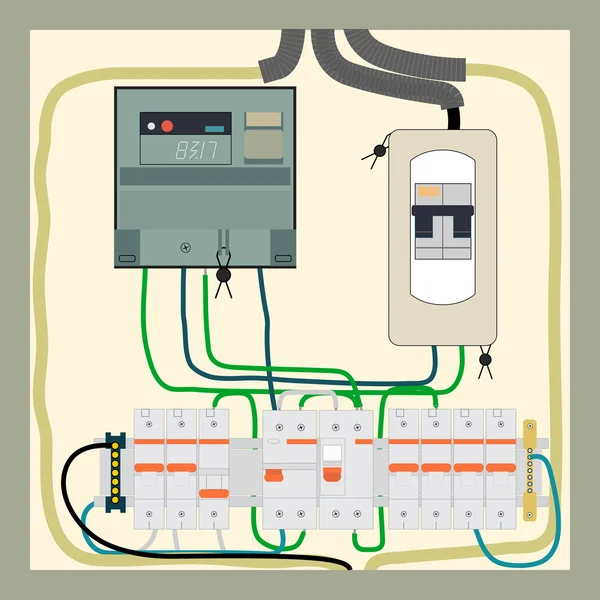 Electrical shield — Stock Vector