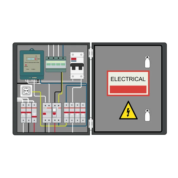 Panel eléctrico — Archivo Imágenes Vectoriales