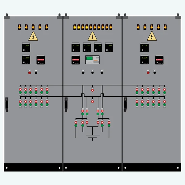 Transformador, escudo eléctrico — Vector de stock