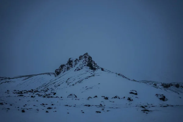 Schneebedeckte Berge Bild Islands — Stockfoto
