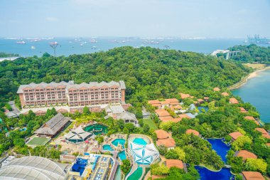 Singapore Sentosa Island landscape (resort) clipart