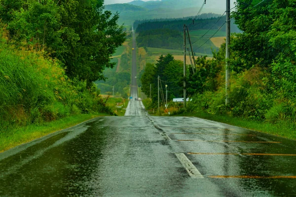 Cesta Horské Dráhy Furano Hokkaido — Stock fotografie