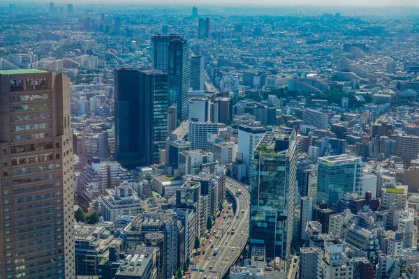 渋谷の空から見た東京スカイライン — ストック写真