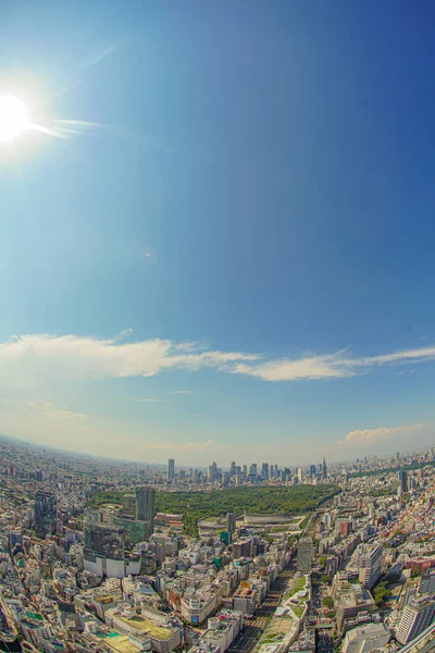 Horizonte Tóquio Visto Céu Shibuya — Fotografia de Stock