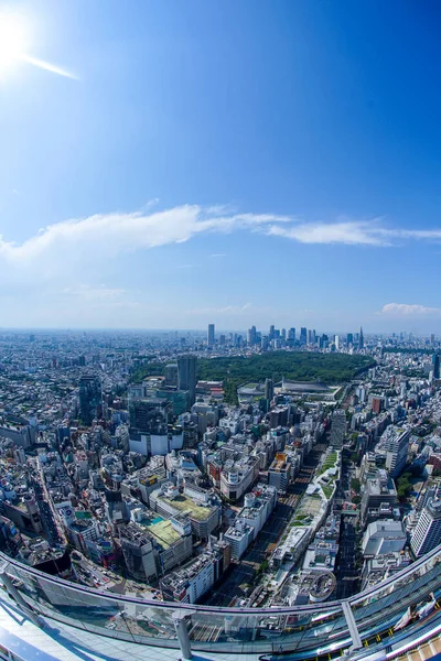 Tokijské Panorama Oblohy Shibuya — Stock fotografie