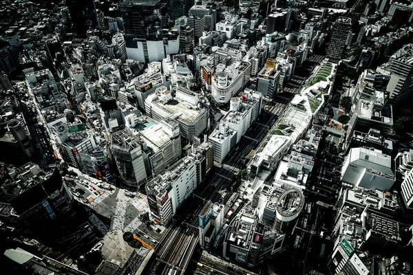 Vista Del Horizonte Tokio Desde Cielo Shibuya — Foto de Stock