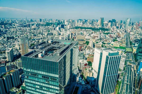 Die Skyline Von Tokio Vom Shibuya Himmel Aus Gesehen — Stockfoto