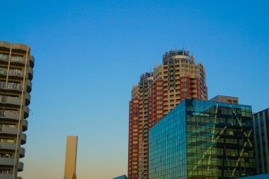 Tokyo Odaiba gökyüzü ve günbatımı