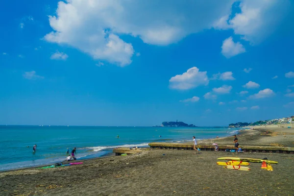 Midzomer Shichirigahama Kust Vroege Ochtend — Stockfoto