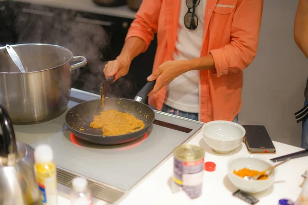 Paisaje Cocina Auténtico Curry — Foto de Stock