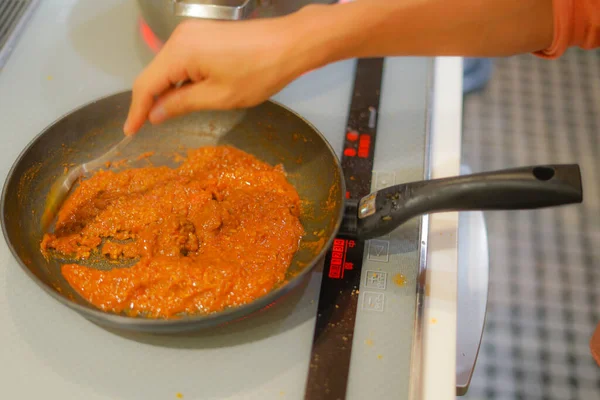 Paisaje Cocina Auténtico Curry —  Fotos de Stock