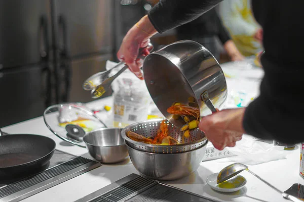 Escena Cocina Clases Cocina — Foto de Stock