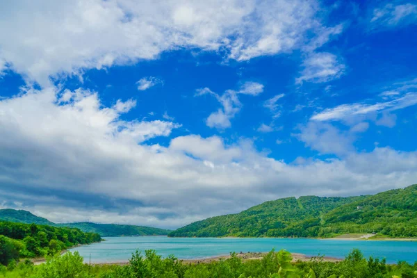 Φράγμα Λίμνης Chubetsu Hokkaido Kamikawa Gun — Φωτογραφία Αρχείου