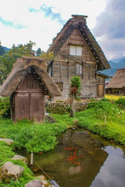 Thatched eski özel çatı evi (Shirakawa-go)