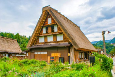 Thatched eski özel çatı evi (Shirakawa-go)