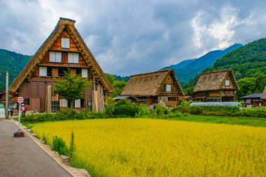 Thatched eski özel çatı evi (Shirakawa-go)