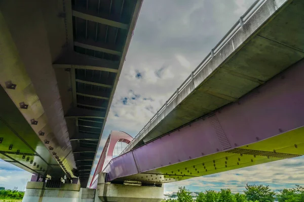 Tama Bridge Dusk Sky — Stock Photo, Image