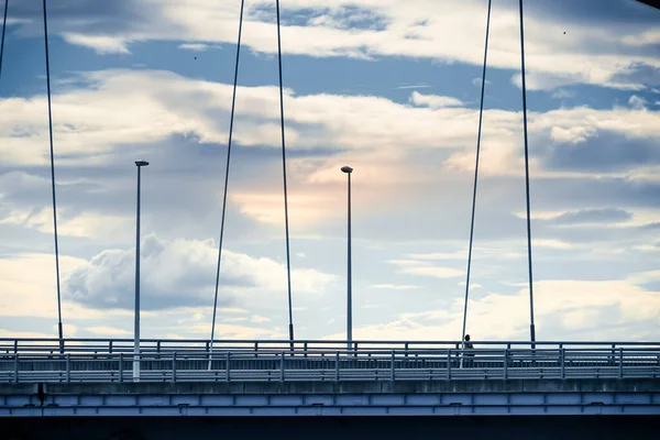 Puente Tama Cielo Del Atardecer —  Fotos de Stock